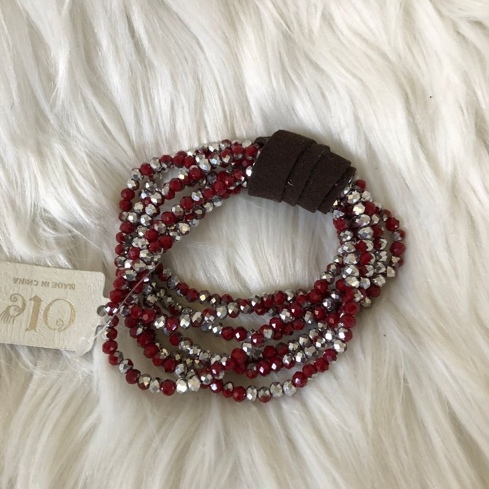 ole 7 strand crystal beads bracelet set